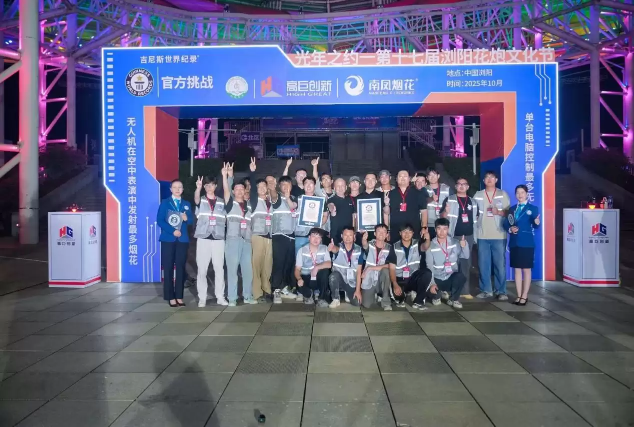 高巨创新吉尼斯双纪录定义低空表演新范式