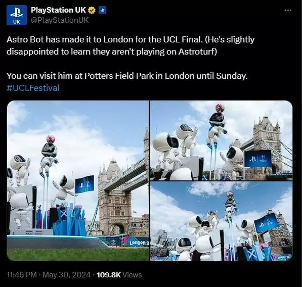 PS官方晒《宇宙机器人》快闪活动