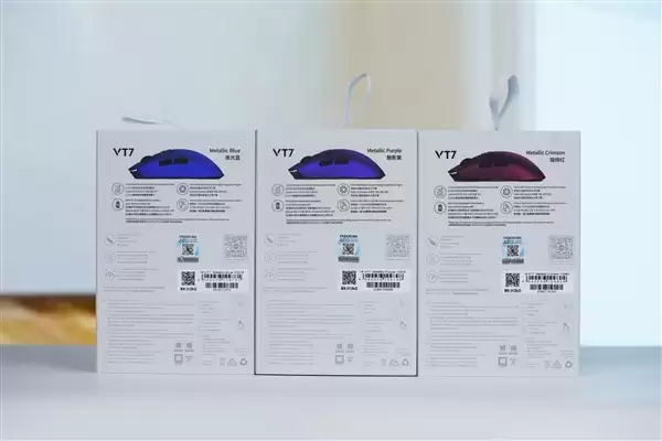 质感金属漆涂装!雷柏VT7二代系列鼠标图赏
