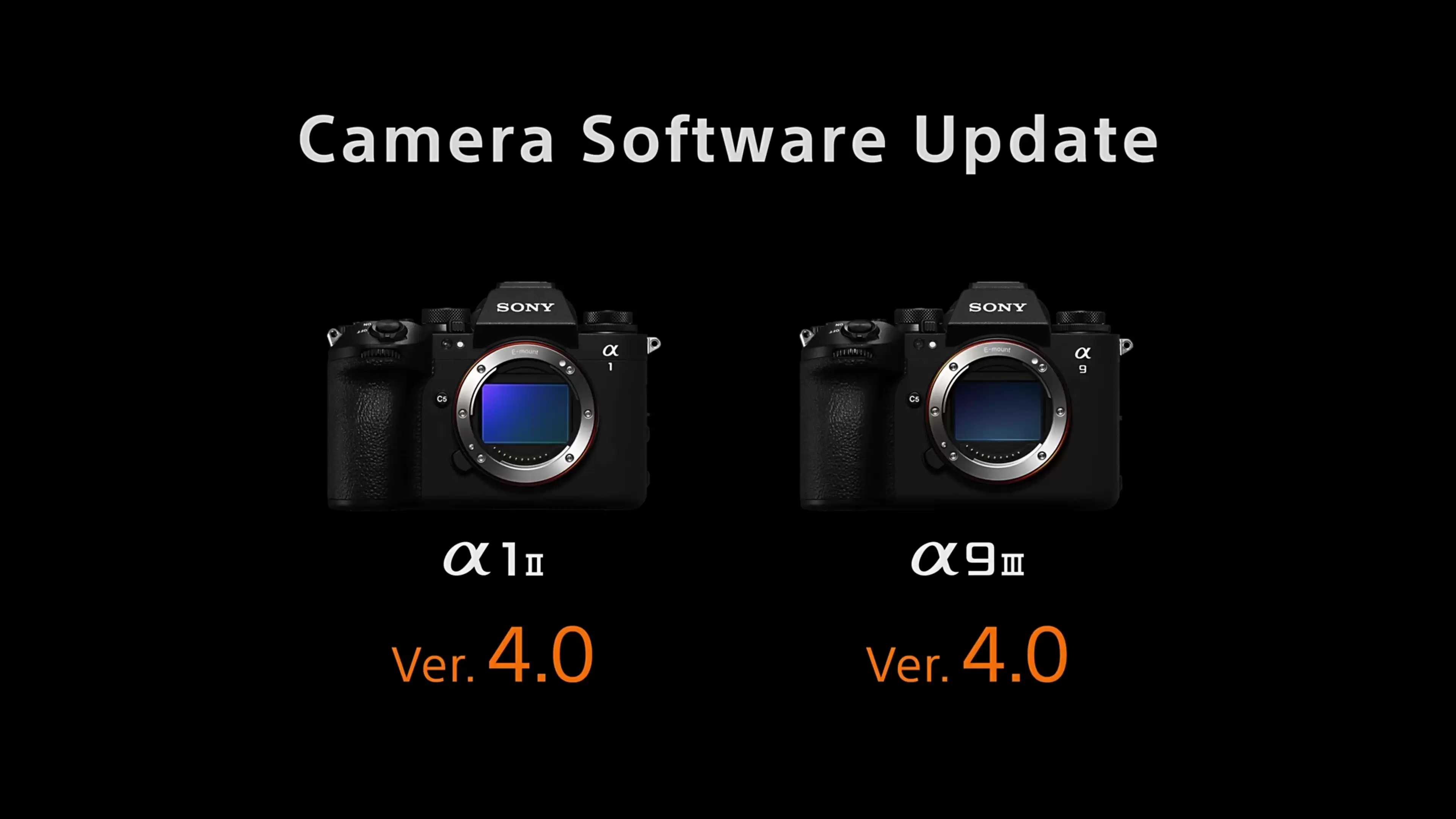 索尼 Alpha 1 II、Alpha 9 III 相机推出 4.0 固件：新增 FL2 和 FL3 胶片滤镜，提升对焦性能