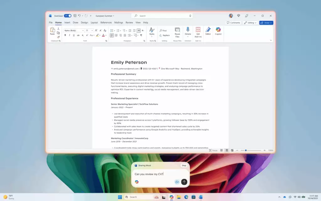 不再吵扰同事:微软 Win11 版 AI 视觉助手 Copilot Vision 首次支持文本输入