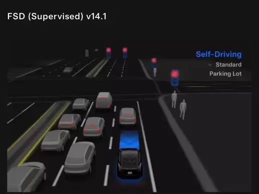 内测用户吐槽特斯拉 FSD V14：“幻觉”现象导致车辆在路边随机刹停，还会无端点刹