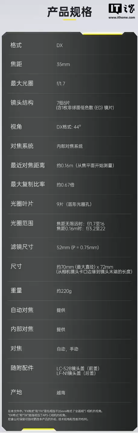 2999 元起：尼康尼克尔 Z DX 16-50mm f/2.8、MC 35mm f/1.7 半画幅镜头开售