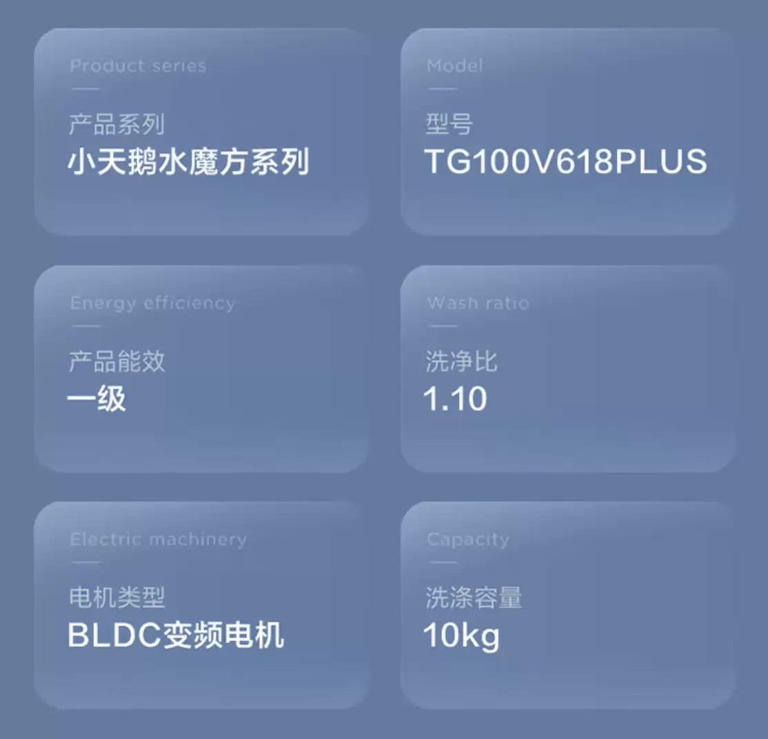 智能投放 + 全年保价:小天鹅水魔方 10 公斤洗衣机 2499 → 1331 元再降价