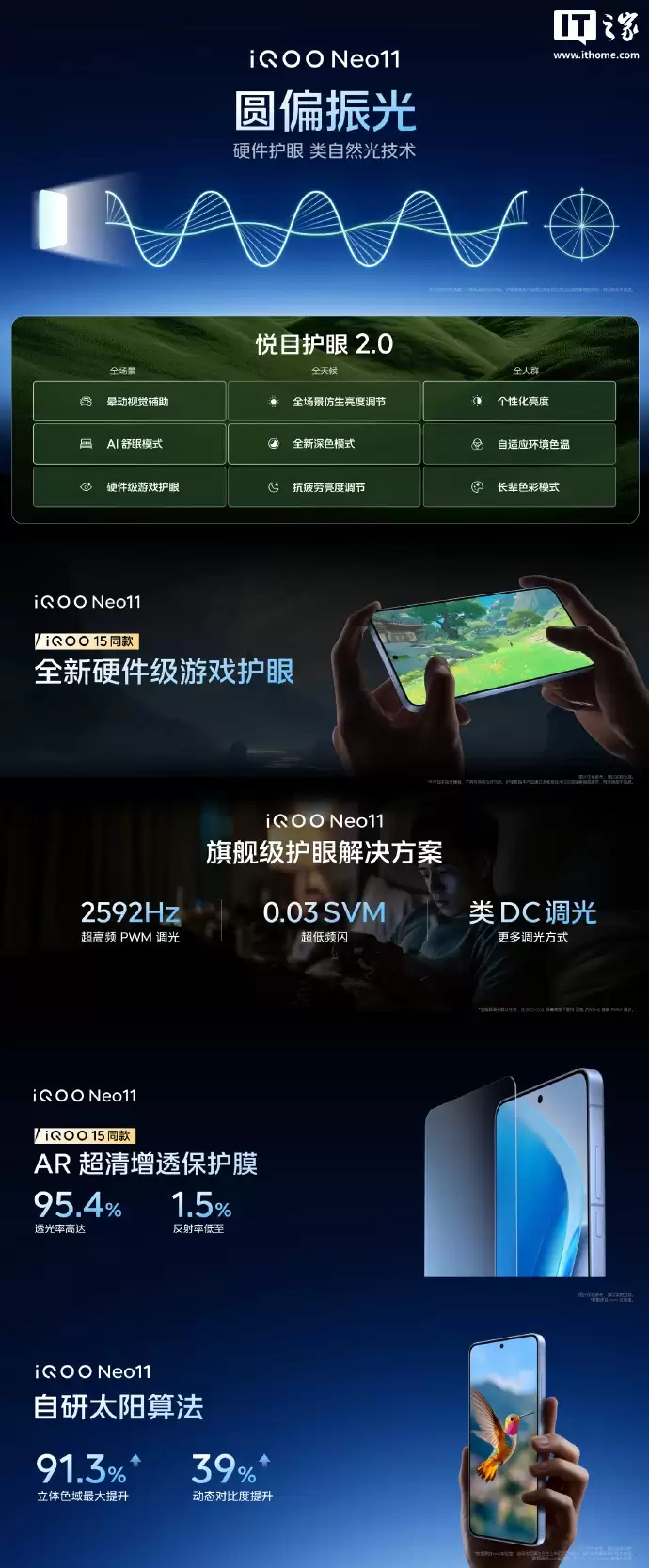 2599 元起 iQOO Neo11 手机发布，骁龙 8 至尊版 + 6.82 英寸 2K 屏