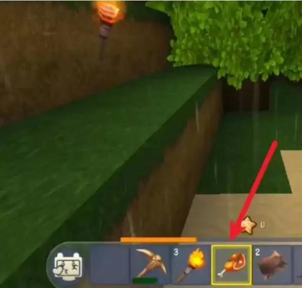 迷你世界如何进食和恢复血量