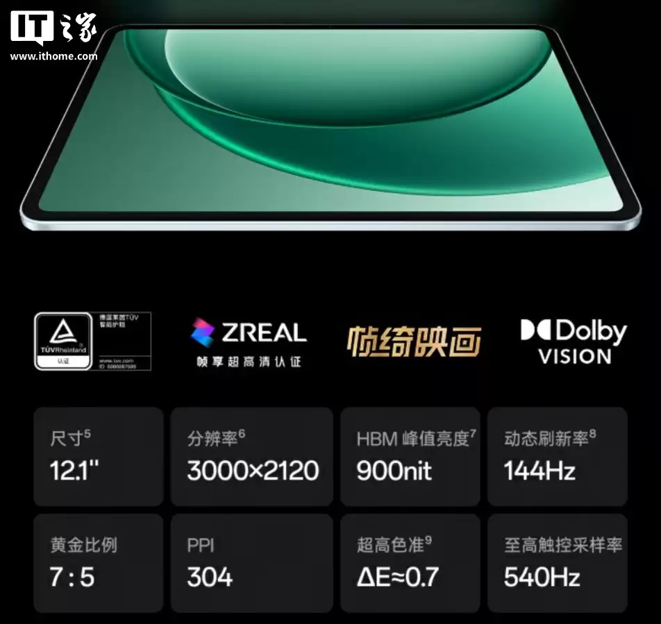 一加平板 2 开售:天玑 9400+ 芯片、3K 144Hz 高刷原色屏,2799 元起