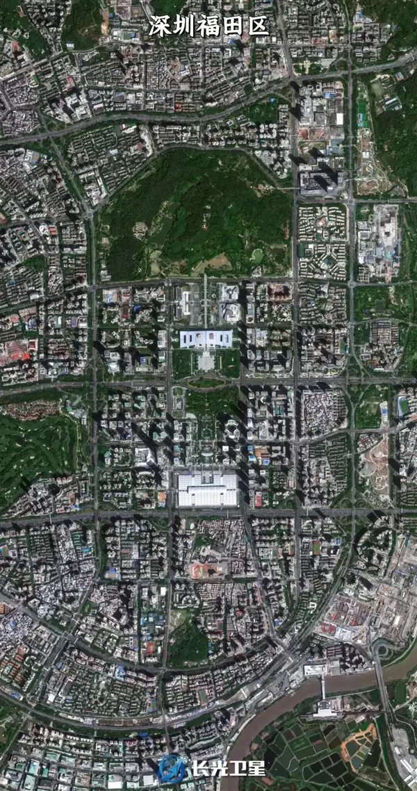 卫星俯瞰中国四大金融中心