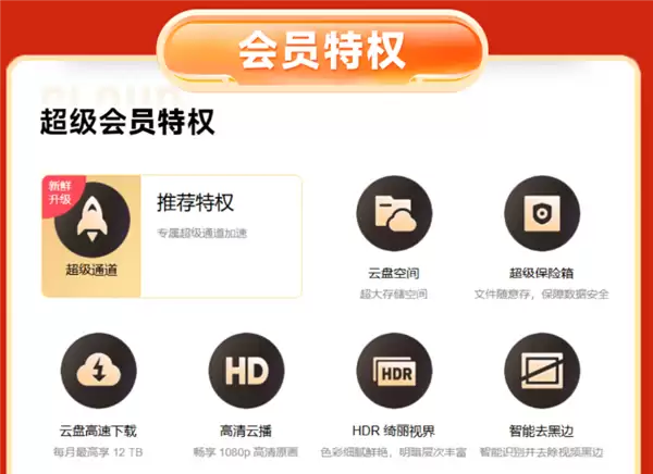 12TB网盘：迅雷超级会员约10元/月年内新低