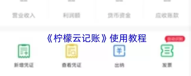 《柠檬云记账》使用教程