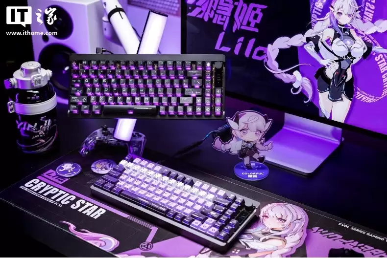 七彩虹推出星驰 87 系列磁轴键盘:MCL 魔毯悬浮架构、可选碧落星轴 / 佳达隆玉龙磁轴,549元起