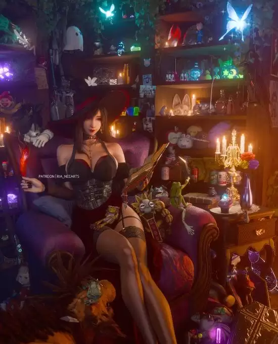 万圣节3D创作热潮:蒂法与爱丽丝惊艳亮相