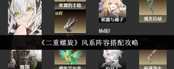 《二重螺旋》风系阵容搭配攻略