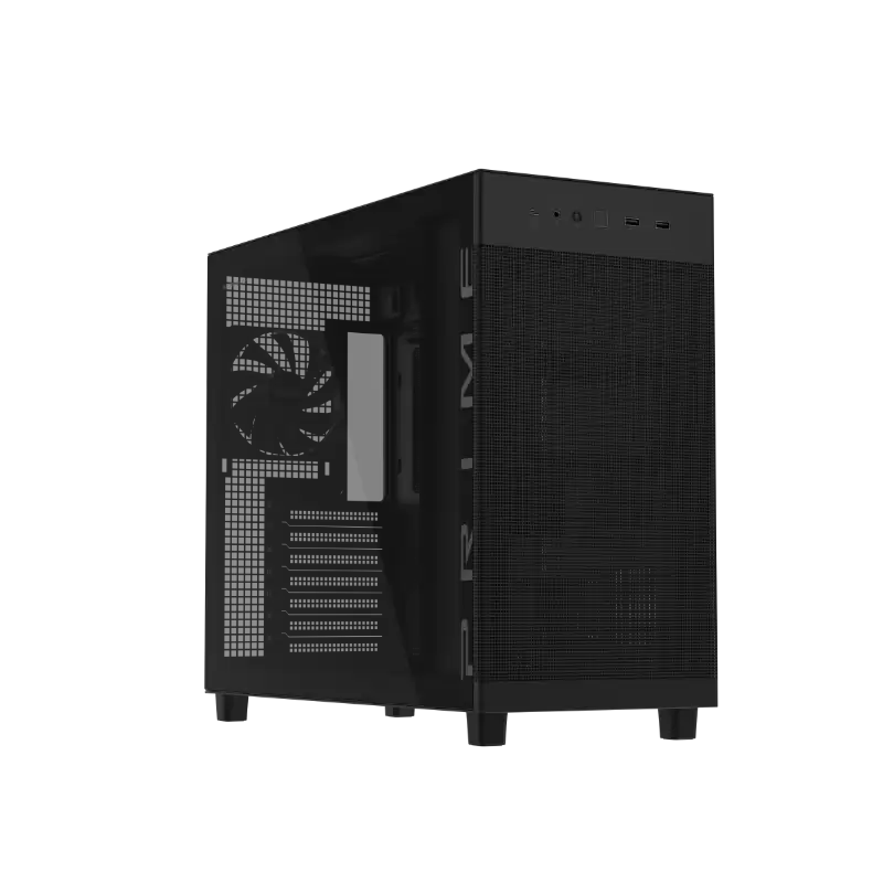 华硕 44L ATX 机箱 AP303 侧透版上市：前置电源布局，449 元起