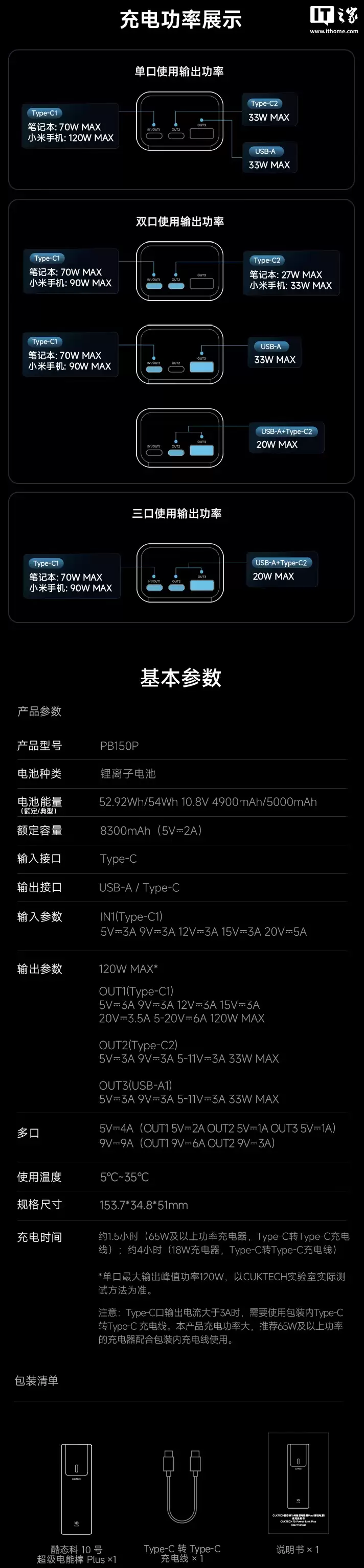 酷态科 15000mAh 超级电能棒 219 → 129 元,支持小米 120W 快充