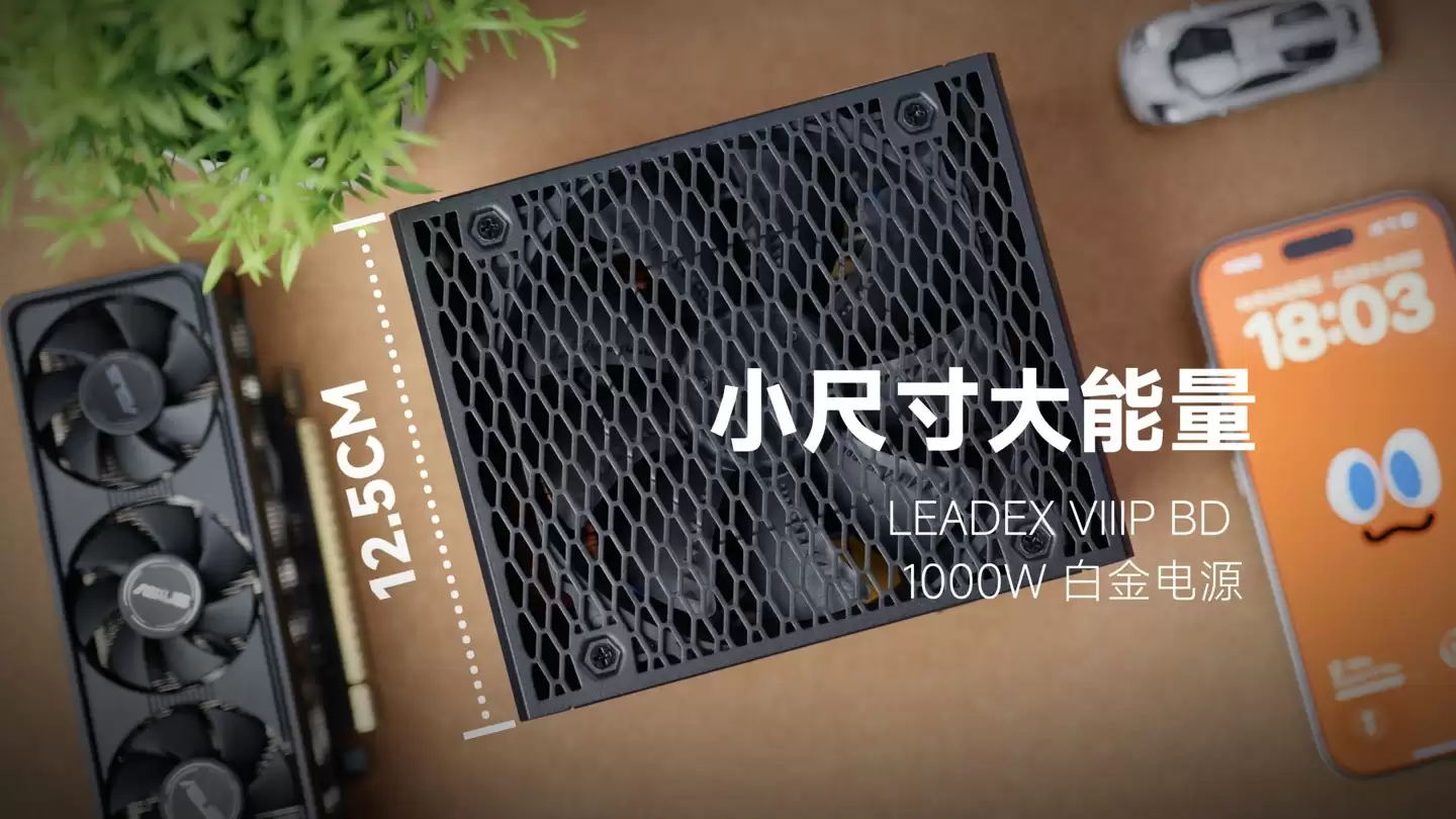 振华推出LEADEX VIII P BD 1000W电源:白金效率 ATX 3.1,125mm短机身