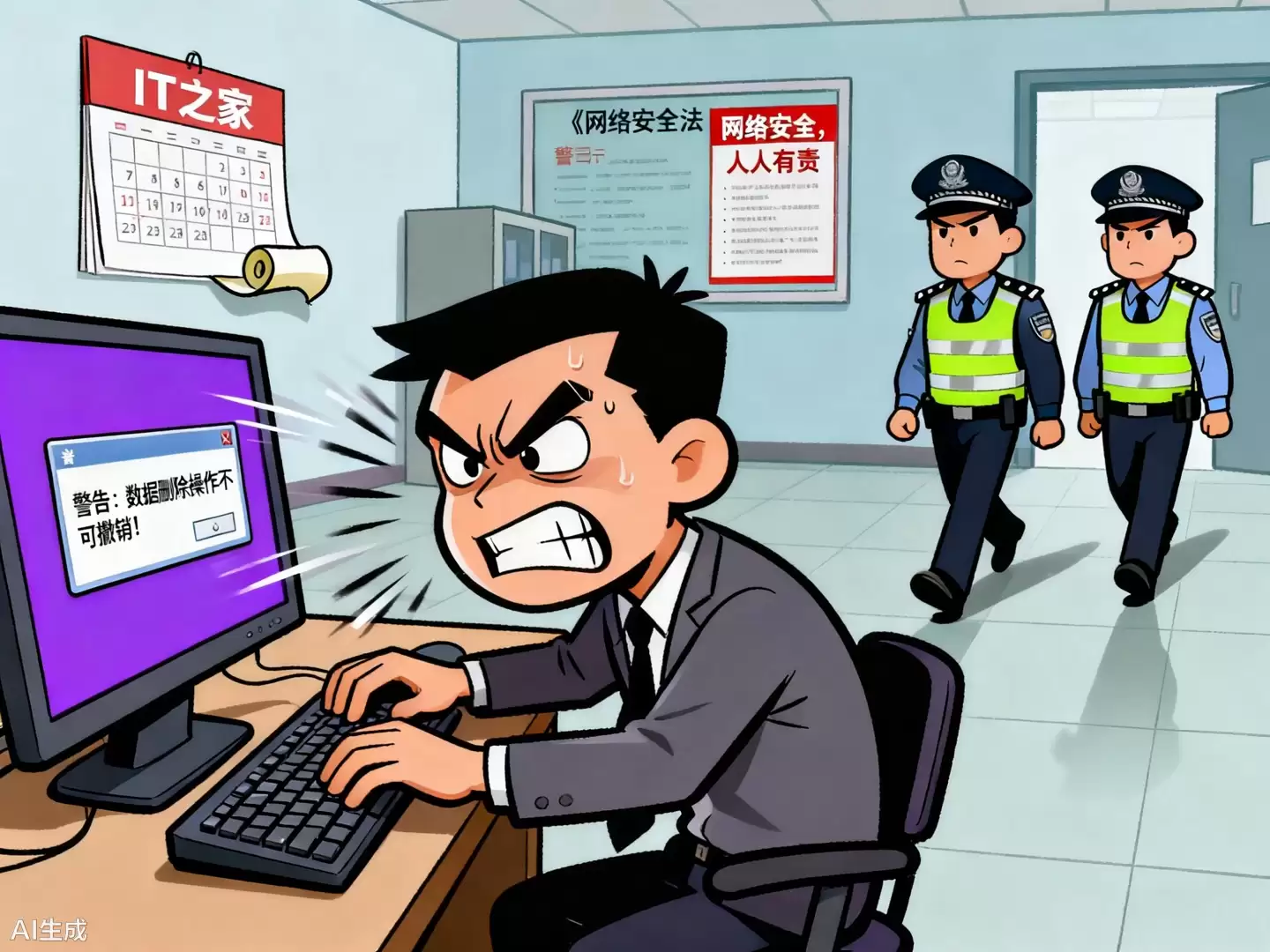 公安部网安局:离职前故意删除公司数据,青岛一公司员工被罚