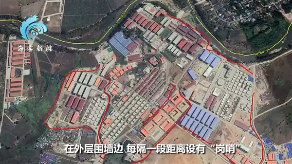 卫星揭秘缅甸妙瓦底KK诈骗园区:2年扩大3倍、豪车遍地、武装岗哨看守