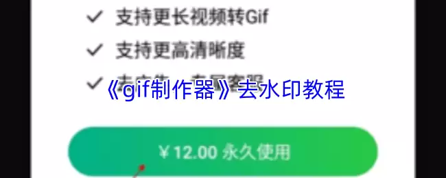 《gif制作器》去水印教程
