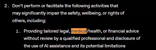 OpenAI 澄清：ChatGPT 未被禁止提供医疗和法律建议