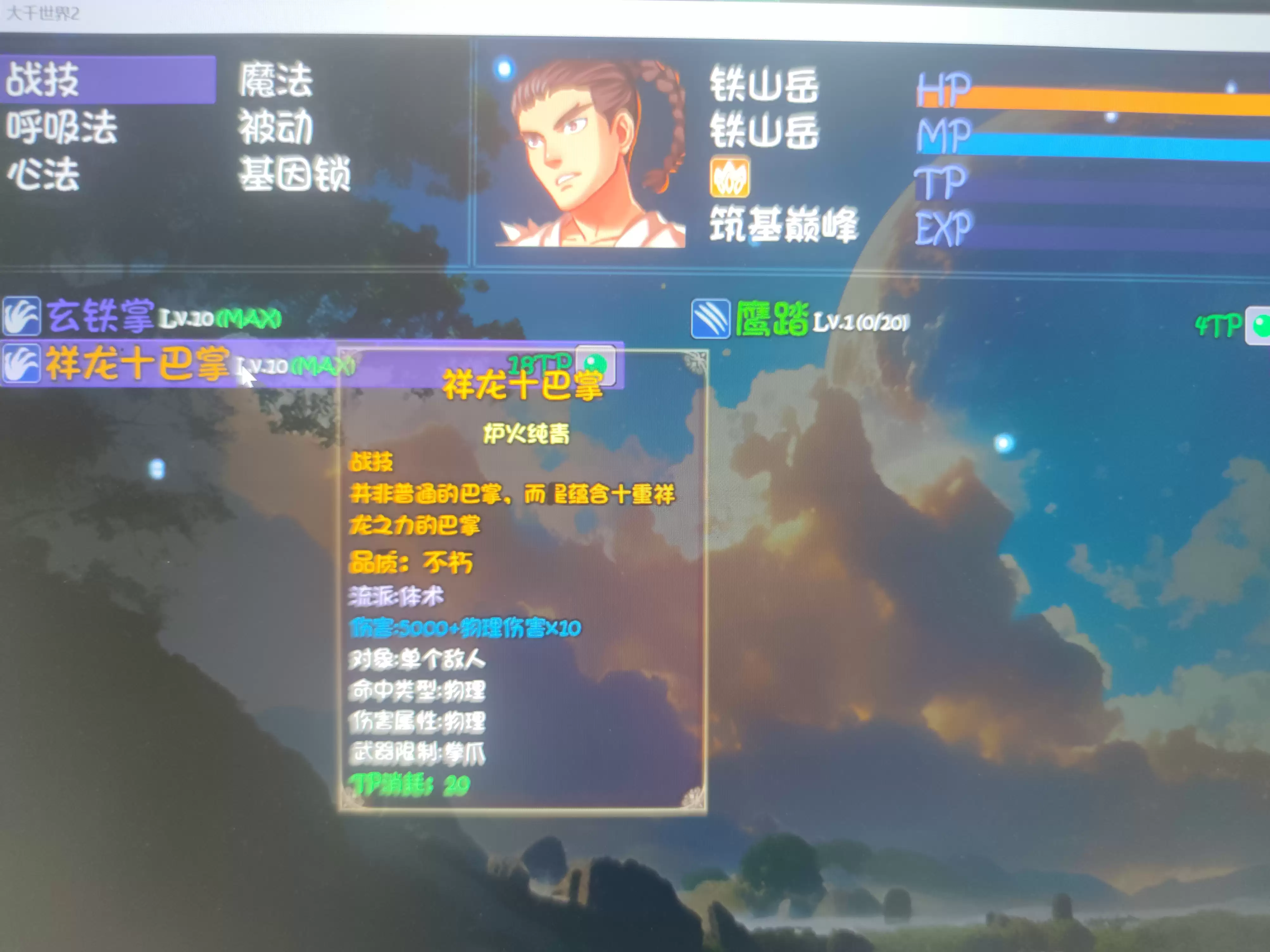 《大千世界2》铁山岳中后期过渡攻略