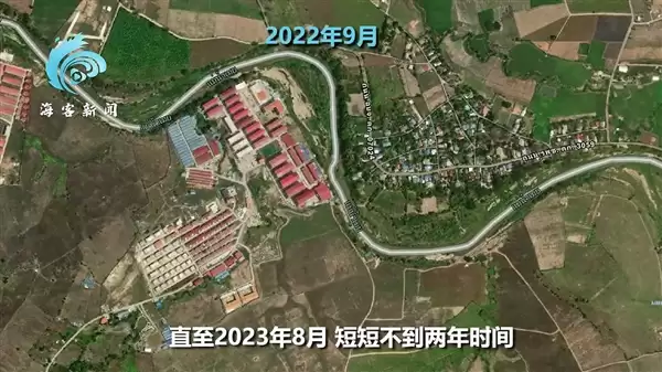 卫星揭秘缅甸妙瓦底KK诈骗园区:2年扩大3倍、豪车遍地、武装岗哨看守