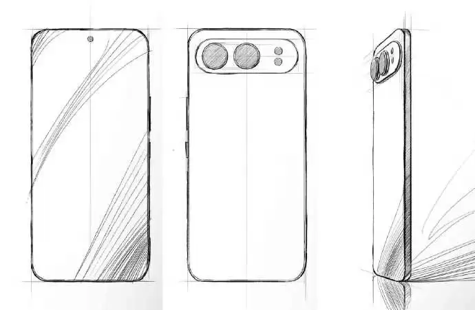 荣耀500系列新机线稿曝光：全新横向跑道DECO，大R角直屏