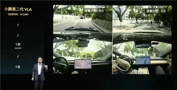 干翻特斯拉FSD 小鹏第二代VLA实测20公里小径仅接管1次