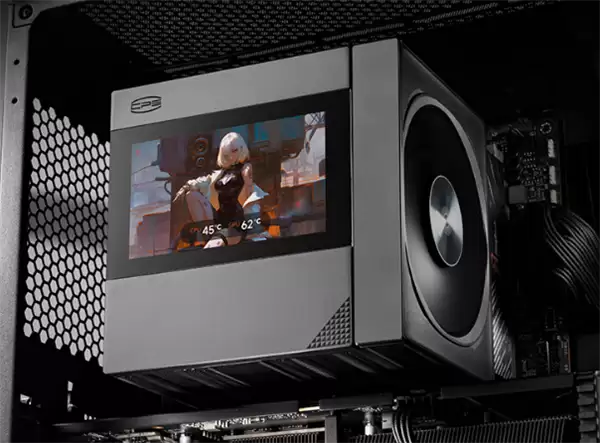 超频三巨浪RZ820散热器显示屏版首发999元:5英寸大屏 支持视频播放