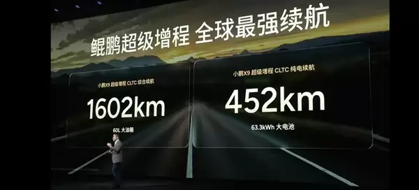 小鹏X9综合续航超1600公里！何小鹏详解10年纯电为何做增程