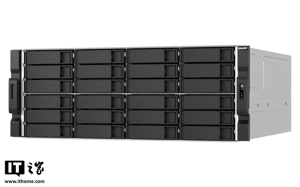 威联通推出 TS-h2477AXU-RP 企业级 NAS：24 盘位设计，搭载锐龙 7 PRO 7000 处理器、可选 ECC 内存