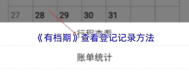 《有档期》查看登录记录方法