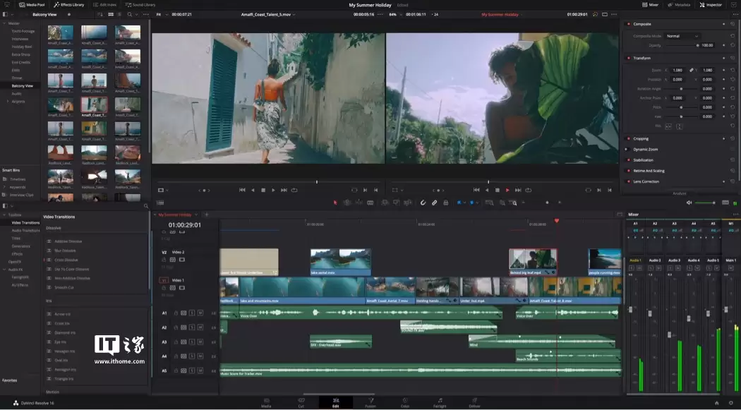 达芬奇 DaVinci Resolve 20.2.3 发布： 改进英特尔显卡支持，修复 MKV、MP4 格式解码问题