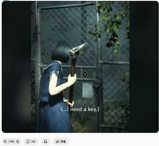 玩家吐槽寂静岭f有斧无门引共鸣