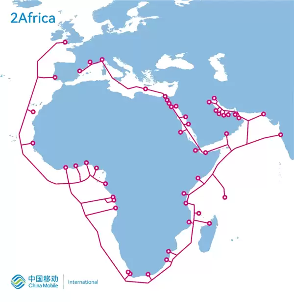 全球最长海缆2Africa东段正式开通!全长4.5万公里:连接三大洋30多国