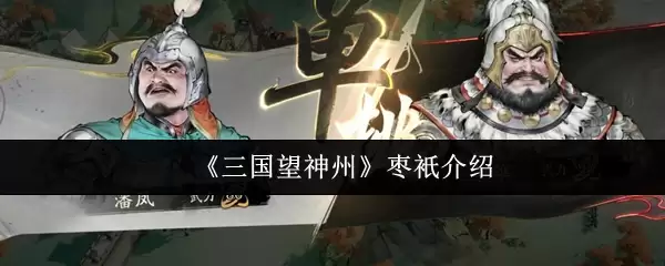 《三国望神州》枣祗介绍