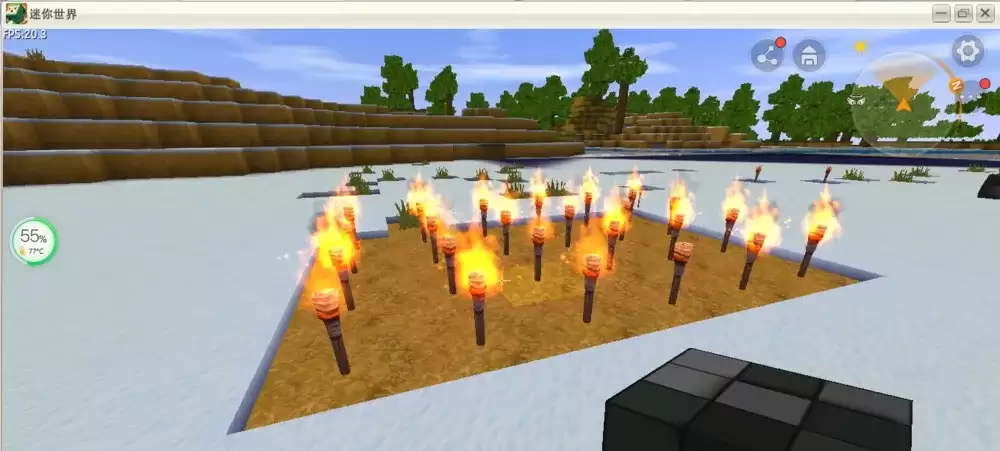 迷你世界如何快速消除方块