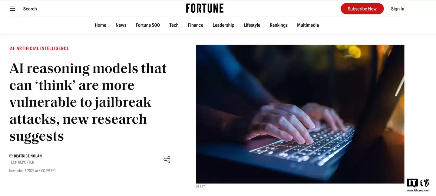 牛津、斯坦福大学新研究:能“思考”的 AI 推理模型更易受到越狱攻击