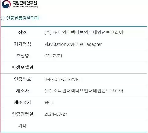 索尼PS VR2 PC适配器即将到来