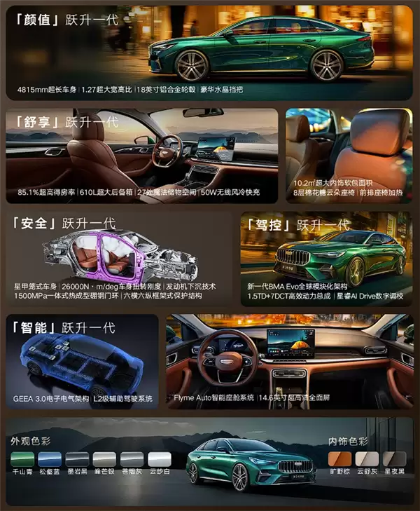 限时先享价6.89万起！吉利第5代帝豪11月18日发布