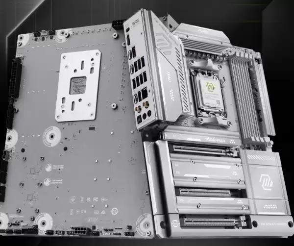 纯白外观设计!微星X870E TOMAHAWK MAX WIFI PZ背插主板首发3299元