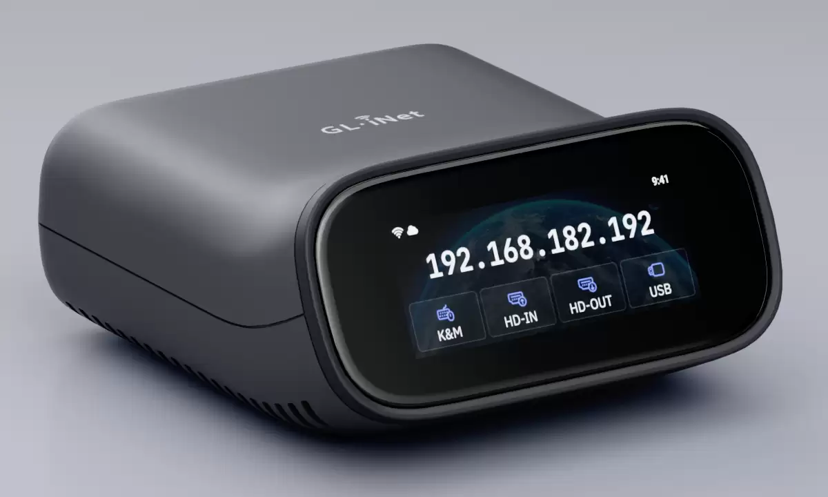 GL.iNet 预告 Comet Pro (GL-RM10):基于 Wi-Fi 的带屏远程 KVM