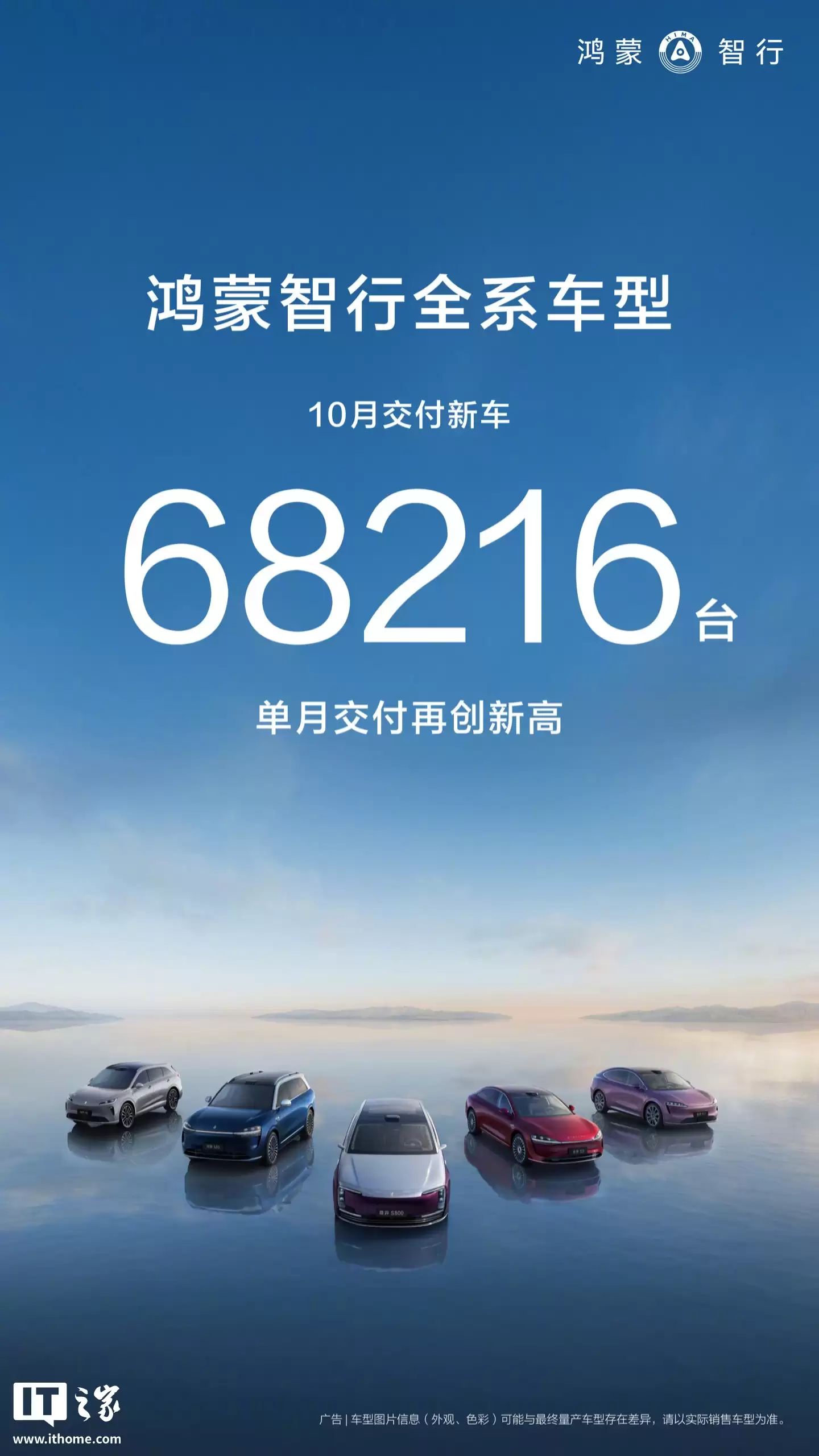 华为乾崑合作品牌 10 月总销量超 10 万台，消息称以高端车型为主