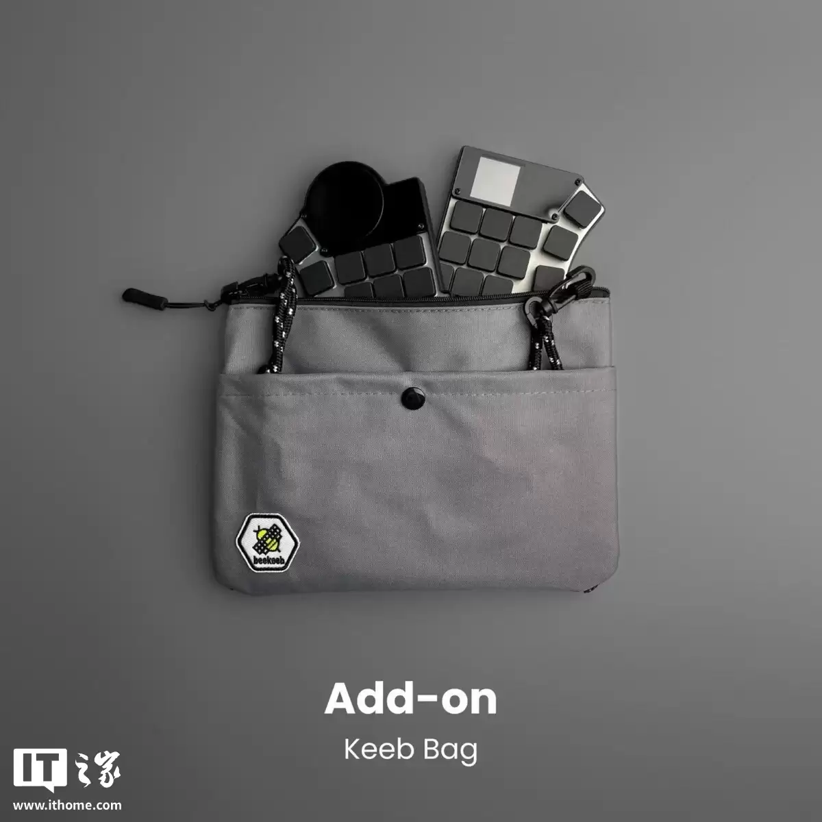 Toucan 机械键盘亮相：分体式人体工学键位，自带圆形触摸板、显示屏