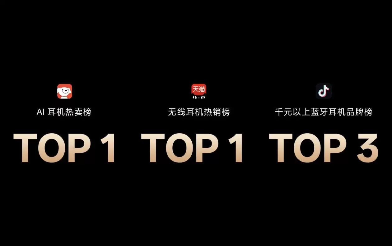 霸榜三大平台！未来智能双十一登顶AI耳机、无线耳机热销榜冠军