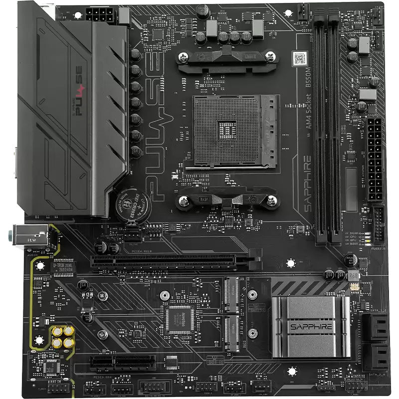 2025 年 11 月的 AM4 新品：蓝宝石推出 PULSE 脉动 B550M 主板