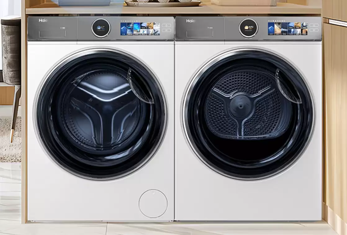 还得是双11：海尔云溪386W热泵洗烘套装4180元（低过去年376W）