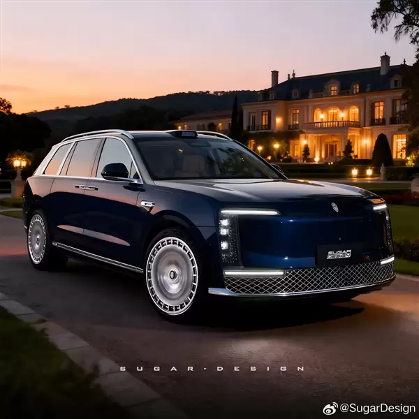 比S800气场更强！博主绘制尊界SUV效果图：对开门安排了