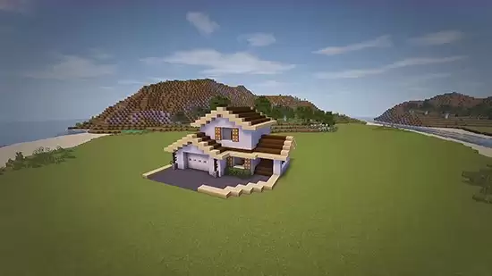 我的世界如何用指令建造别墅