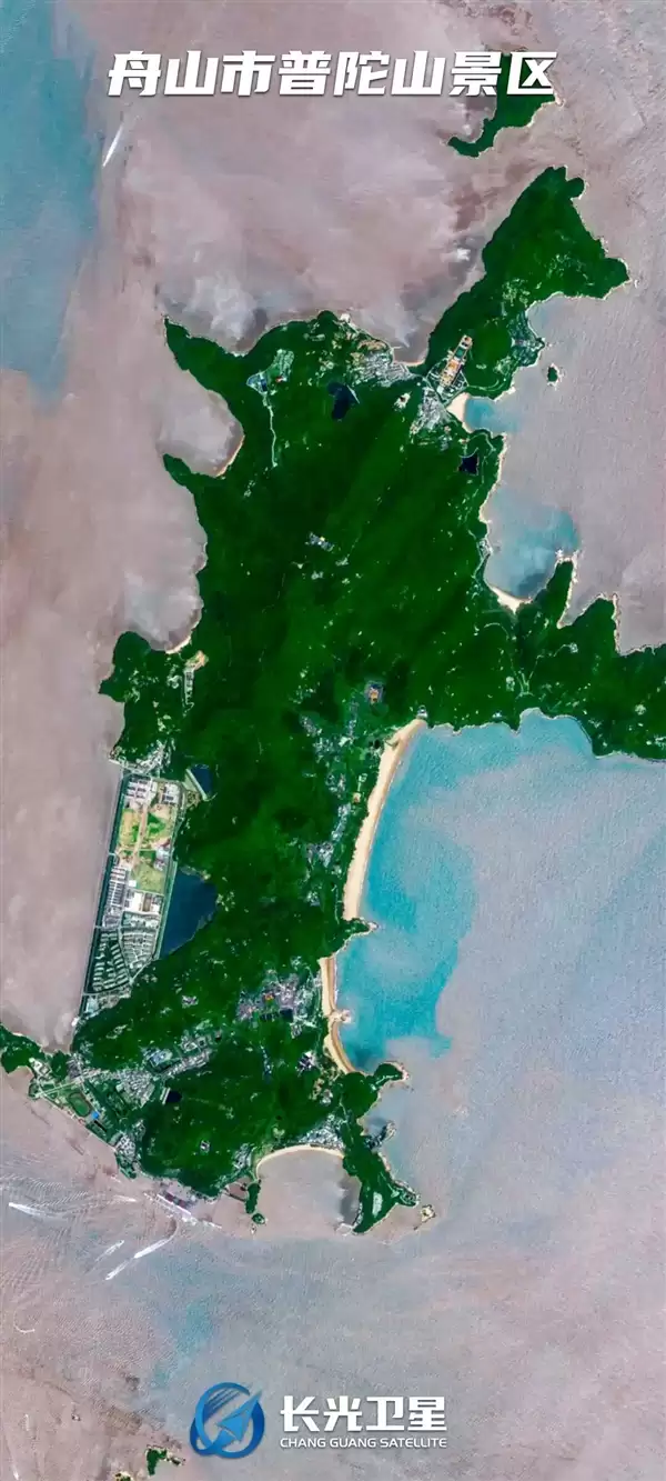 卫星俯瞰舟山群岛:不只是群岛